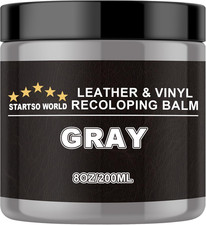 Gray Leather Recoloring Balm, Leather Repair Kit for Furniture,Couches  Car Sea