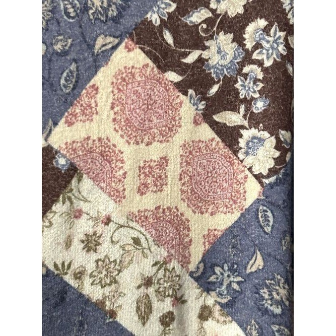 Large Cottage Core Patchwork Top Boho Chic Paisle… - image 4