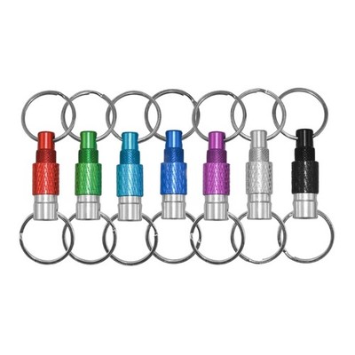 Quick Release Separate Keyrings Pull Apart Keychain Split Rings Breakaway