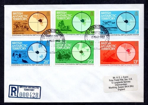 British Antarctic Territory - 1982 Gondwana Climate Change Signy First Day Cover