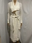 PETER ALEXANDER SIZE S CREAM KNIT  COTTON BLEND DRESSING GOWN ROBE