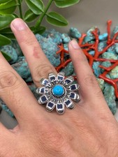 Native American Navajo Turquoise Sterling Silver ring jewelry