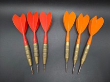 Vintage lot of Darts with Red and Orange Flights 21g - 22g