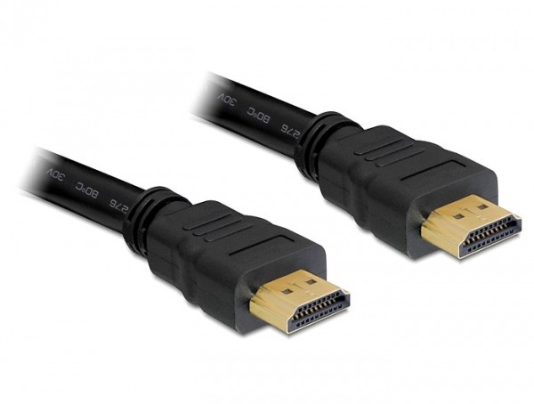 Delock Hdmi Kabel Ethernet A -> A St/St 15.00M 4K Gold-image