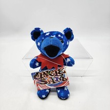 Grateful Dead Uncle Sam Stuffed Plush Bear 7  Liquid Blue Vintage Free Shipping