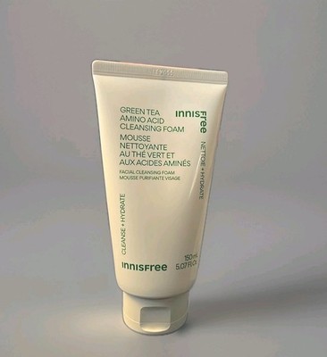 Innisfree Green Tea Amino Hydrating Cleansing Foam 5.07 Fl. Oz. 150 mL.