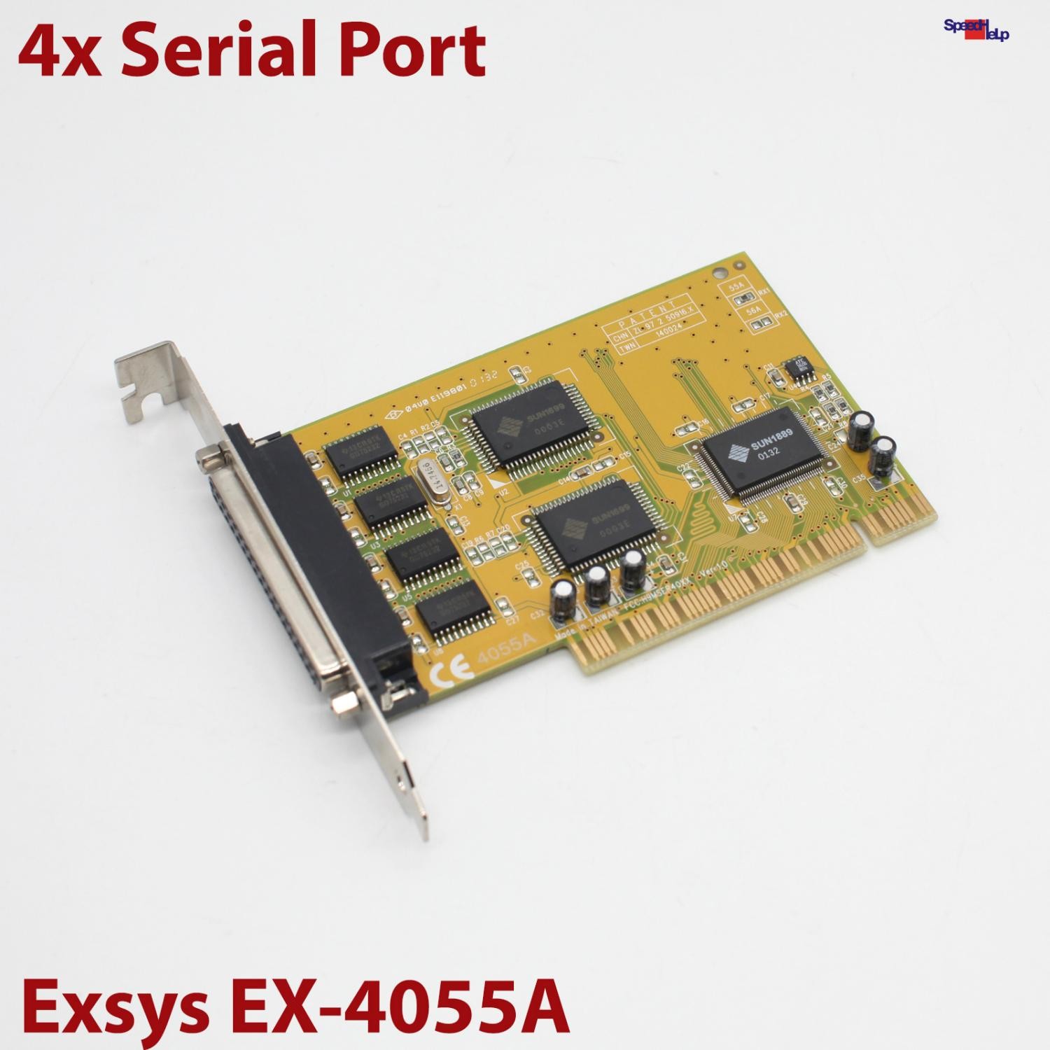 EXSYS EX-4055A 4-PORT PCI Serial RS-232 Card PC Card Serial Com Port All Window