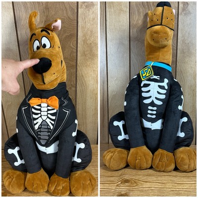 Gemmy Scooby Doo Skeleton Costume Greeter Plush Stuffed Animal 23'' Tall