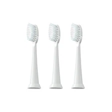 TAO Clean Sonic Electric Toothbrush Replacement 1 Count (Pack of 3), White 