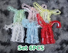 A193 Vintage Style 2XL/ElasticW.24-44" 6PCS Lace Thong Bikini Panties Underwear