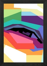 Eye048 Pop Art Framed Wall Art Poster Canvas Print Picture