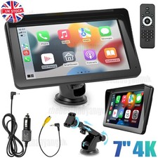 7'' Car Sat Navigation Touch Screen Wireless CarPlay Android Auto Vedio Player
