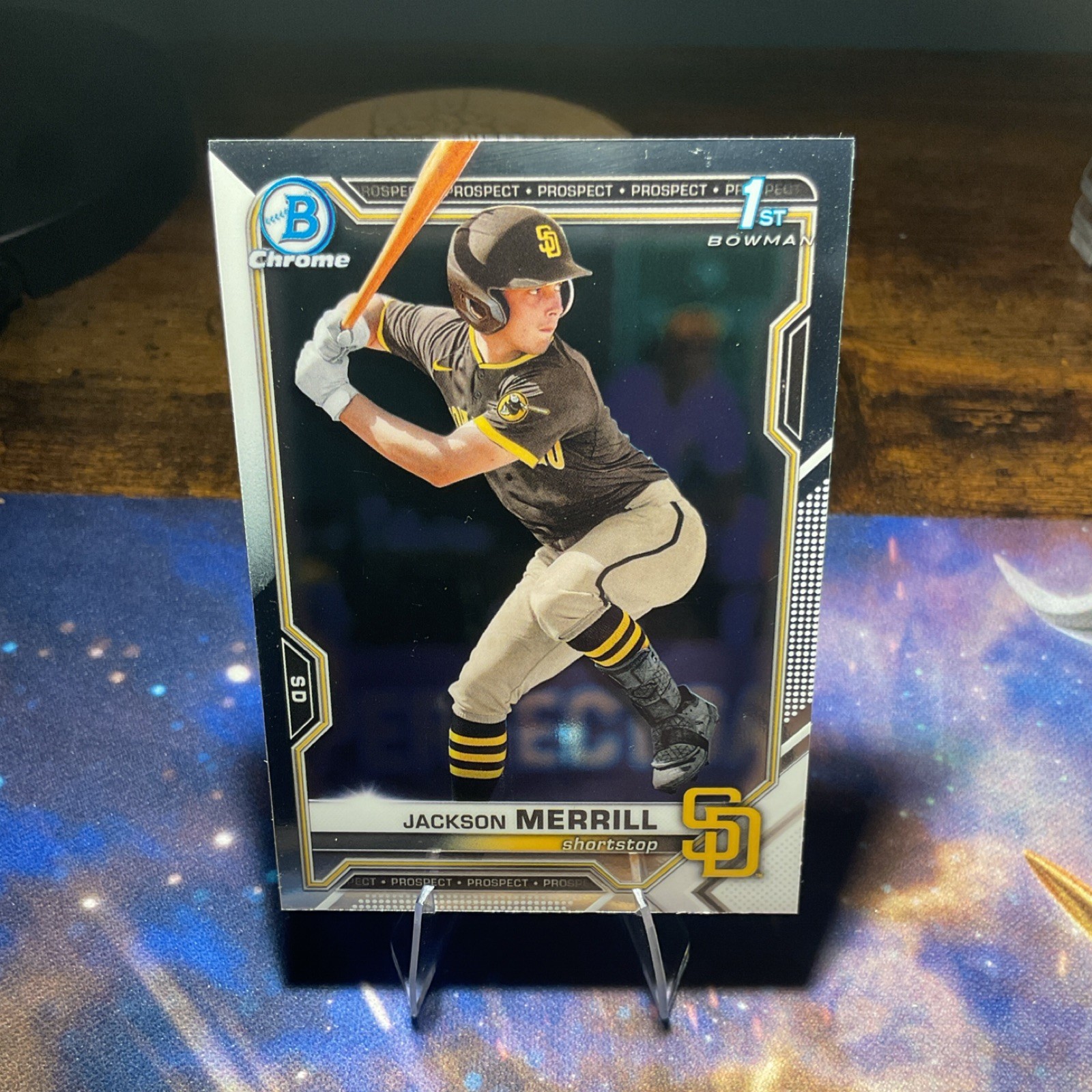 Bowman 2021 Draft Chrome Prospect 1st Jackson Merrill Padres BDC-119