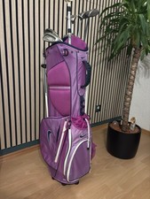 Rara borsa da golf Nike rosa/viola + Callaway Big Bertha completa