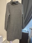 Strickkleid Grau Neu Mit Etikett H&M Gr M Oversize Midilänge