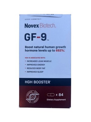 Novex Biotech GF-9 GH Boosting Supplement 84 Count - EXP 07/2027