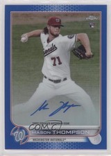 2022 Topps Chrome Rookie Blue Refractor 86/150 Mason Thompson #RA-MT Auto 0tj1
