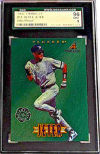 💎1997 New Pinnacle💎Artist Proof-Green #53 HOFer DEREK JETER SGC 96💎SCARCE💎