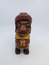 Vintage Carter Hoffman Carved Wood Harvard University Pilgrim Mascot Figurine