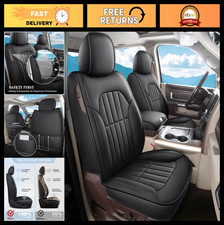 Custom Fit Leather Seat Covers For 2002-2025 Dodge Ram 1500 2500 3500 - Waterpro