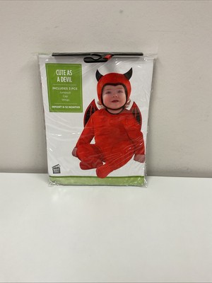 Devil Baby Costume Piece Size 6-12 Months Full Costume Jumpsuit