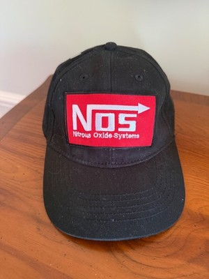 VTG Patch NOS Nitrous Oxide System black StrapBack Hat Cap Racing Cotton