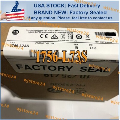 New Factory Sealed AB 1756-L73S Ser B GuardLogix Controller 8MB/4MB 1756 L73S US
