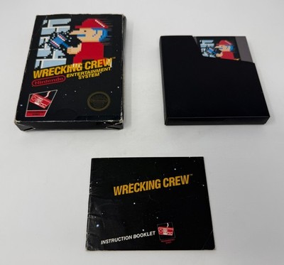 Wrecking Crew OMPLETE CIB (Game Box Manual) Nintendo NES