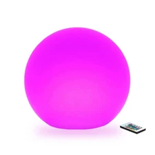Censinda LED Glowing Ball Light, 8-Inch Cordless 16 Color Changing and 4 Ligh...