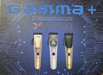 GAMMA+ X-Ergo Professional Cordless Hair Clipper - 3 Interchangeable Body Kits