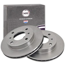 2x A.B.S. BREMSSCHEIBEN 242mm VORNE passend für NISSAN PRIMERA