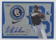 2016 Leaf Perfect Game National Showcase Metal 5/25 Ricardo De La Torre Auto 4ib