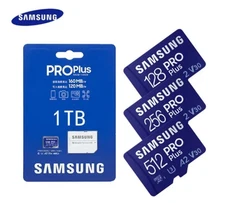 SAMSUNG PRO PLUS 256GB 512GB 1TB MicroSDXC A2 V30 U3 HD 4K Micro SD Memory Card