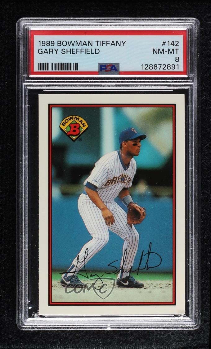 1989 Bowman Collector's Edition (Tiffany) Gary Sheffield #142 Rookie RC 8d2