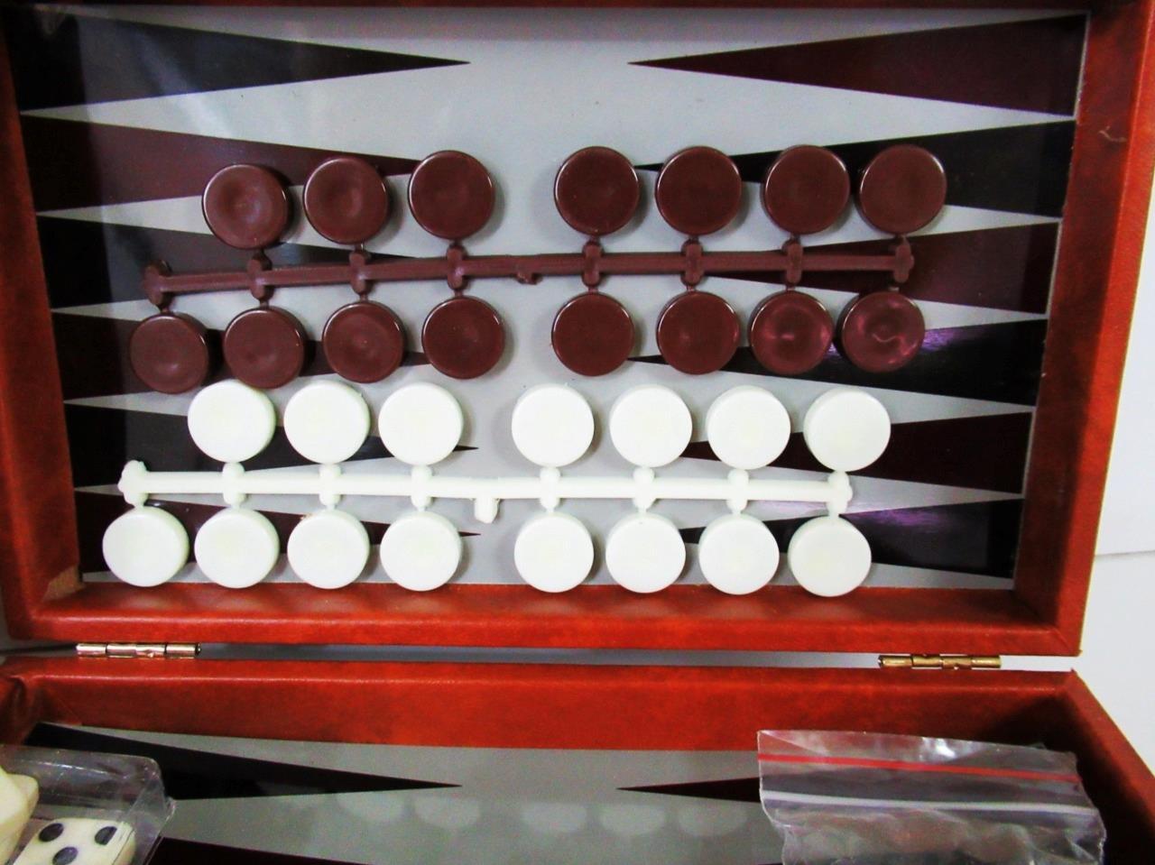 VINTAGE TRAVEL GAMES COMPENDIUM INCL CHESS, BACKGAMMON ETC ETC eBay