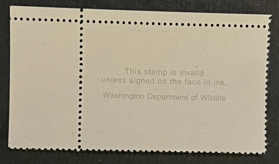Travelstamps: 1990 US Washington Duck Stamp - Migratory Waterfowl Mint MNH OG - Image 4 of 4