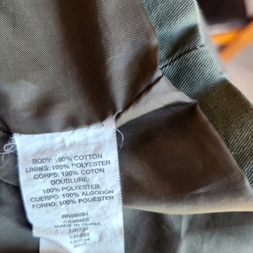 The Children's Place Girl's Lined Army Green Zip Up Jacket Size 7/8 - Picture 5 of 6