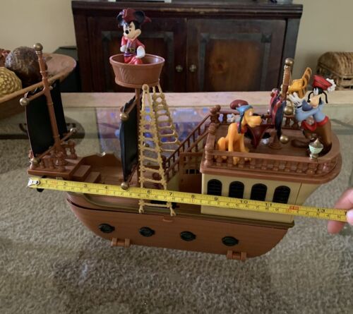 Disney Parks Pirates of the Caribbean Mickey Mouse Pirate Ship Deluxe Playset