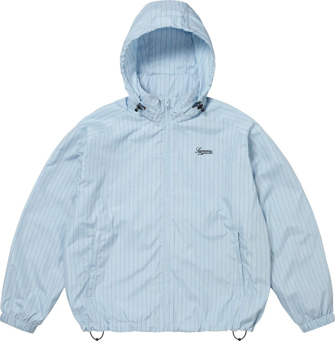 Supreme Reflective Pinstripe Track Jacket Brown Blue Black Supreme Reflective Pinstripe Track Jacket Brown Blue Black