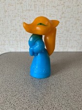 Vintage Soviet toy, fox, blown plastic, USSR, 17 cm