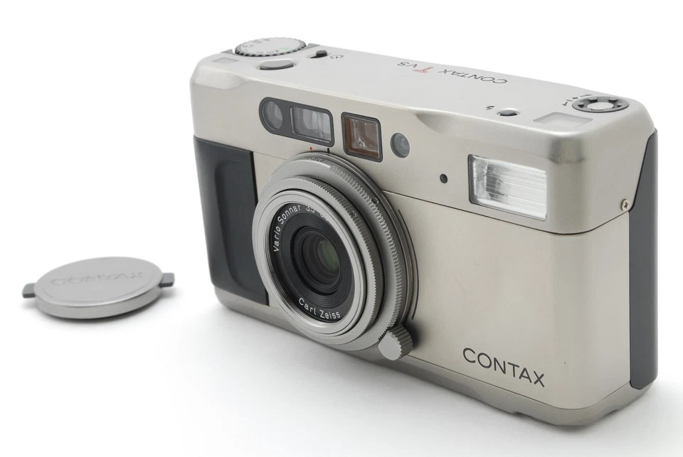 【MINT】 Contax TVS Point & Shoot 35mm Silver Compact Film Camera From JAPAN - Image 3 of 4