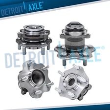 4pc Front & Rear Wheel Bearing & Hubs for 2013 2014 2015 2016-2019 Nissan Sentra