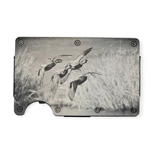 Engraved USA, "Mallard Flock," Slim Wallet, RFID Blocking, Duck Hunter Gift