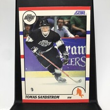 1990-91 Score Canadian Tomas Sandstrom Los Angeles Kings #183