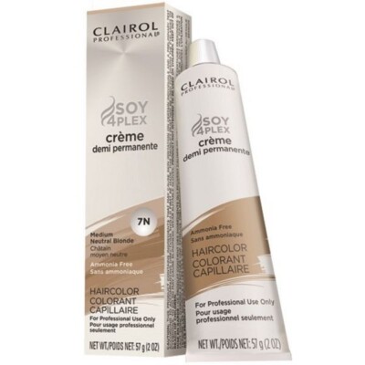 NEW Clairol Soy 4plex Creme Demi Permanente 8A Light Cool Blonde