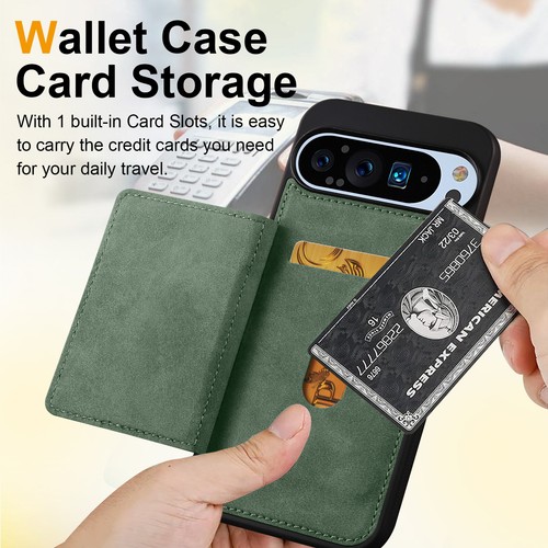 For Google Pixel 9A/9 Pro XL/8/8A Magnetic Leather Card Wallet Case Stand Cover - 第 41/44 張圖片