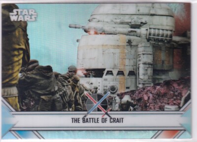 Topps Star Wars Chrome 2023 No. EW-13 The Battle of Crait Refractor