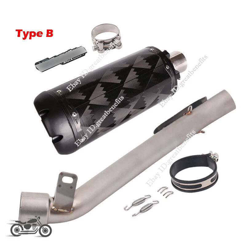 Sistema de escape tubo de enlace medio silenciador punta deslizable para Suzuki GSXR1000 2009-2011 Foto 4 de 4