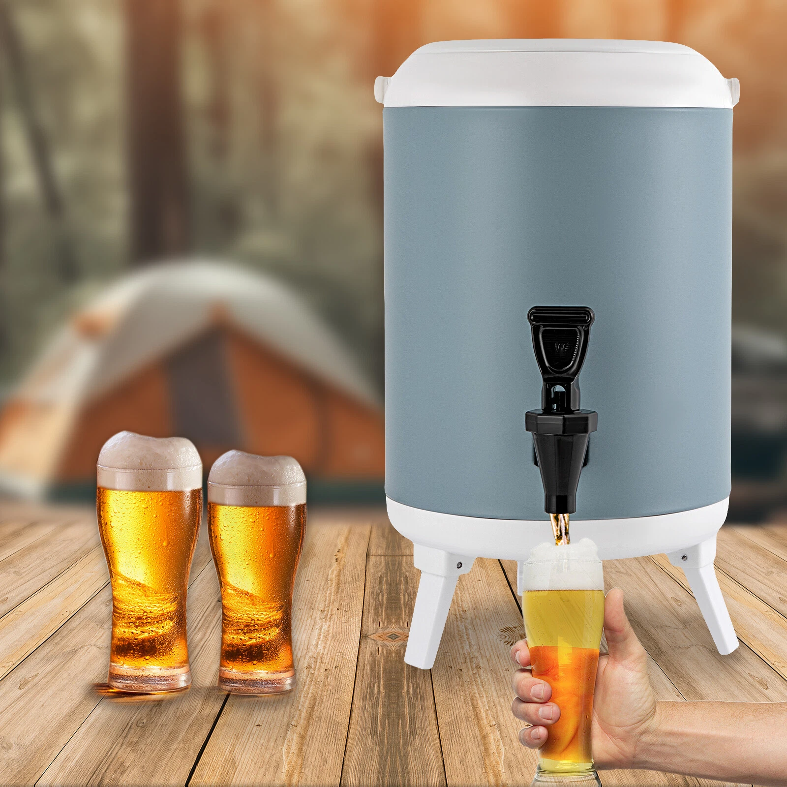 8L/1.9 Gallons Insulated Beverage Dispenser Thermal Hot & Cold Drink Dispenser
Opens in a new window