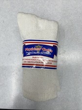 Physicians' Choice Diabetics Crew Diabetic Socks 6-8 3 Pairs White USA Comfort
